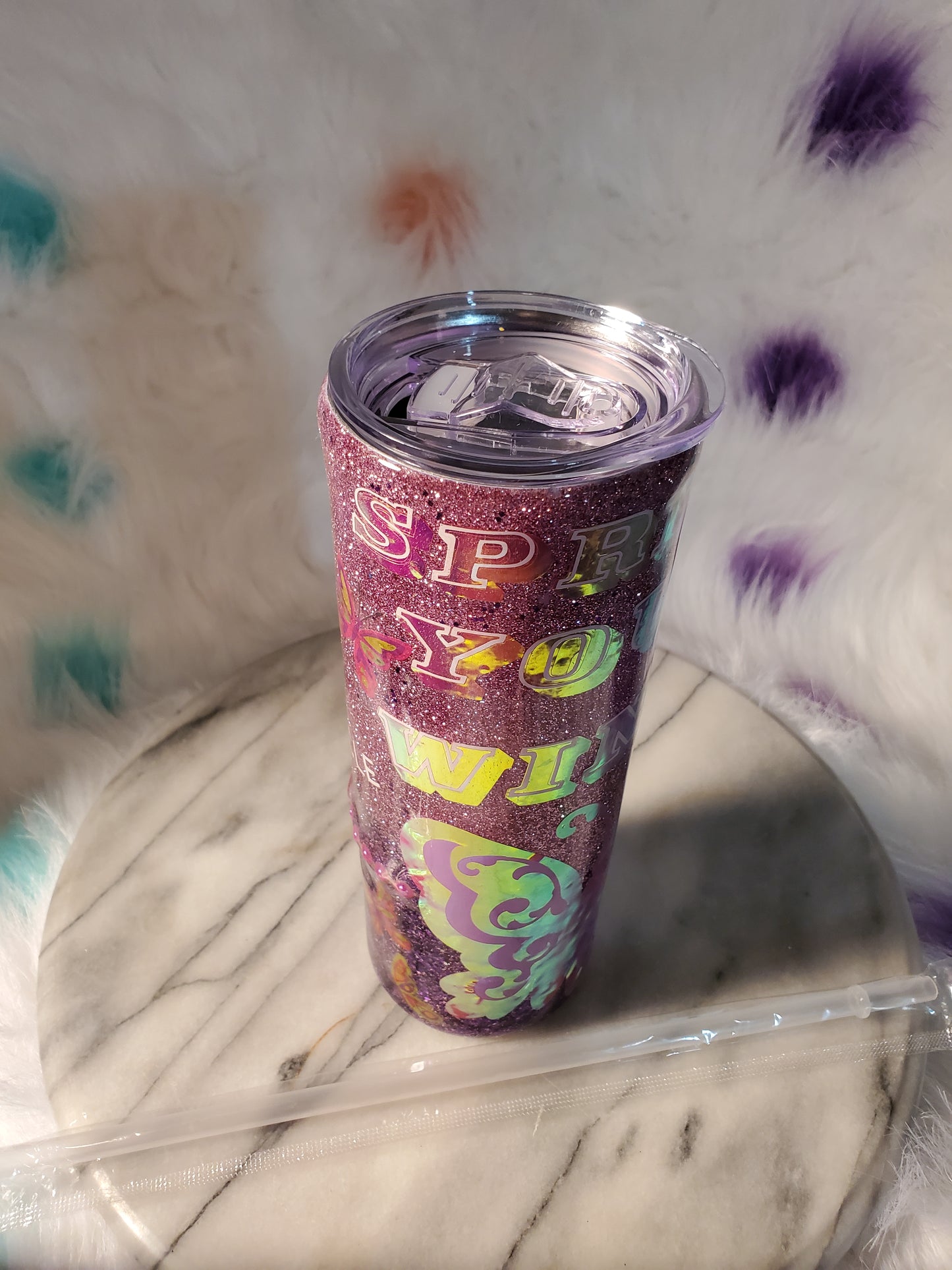 20oz Mama's little miracle double wall stainless steel tumbler cup