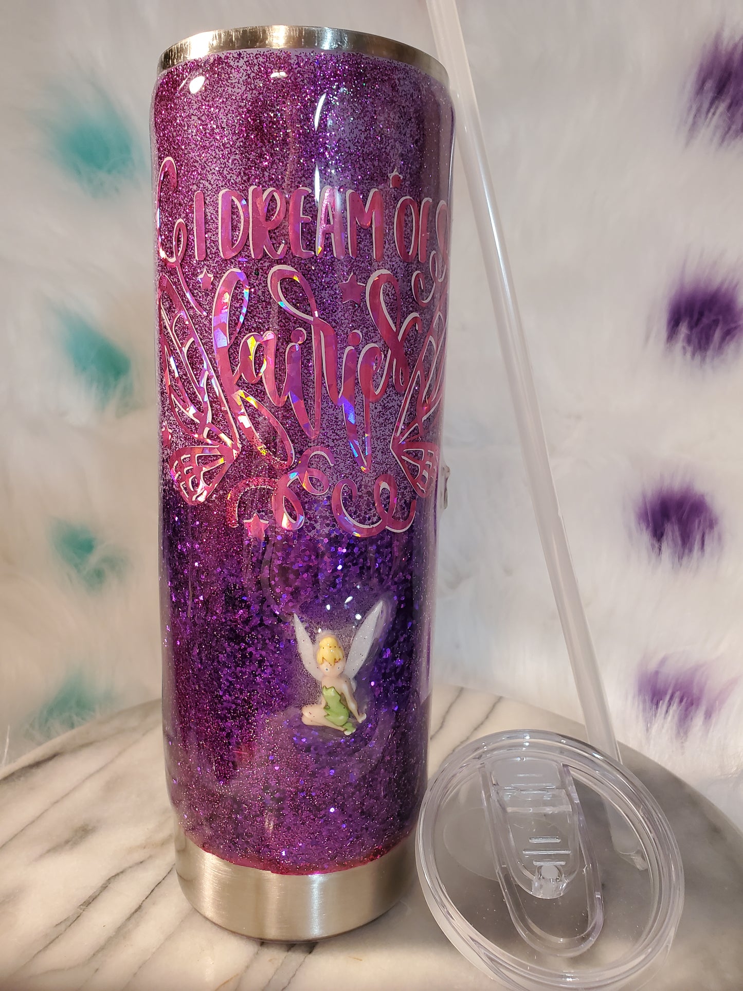 30 oz My fairy doublewall stainless steel tumbler cup.