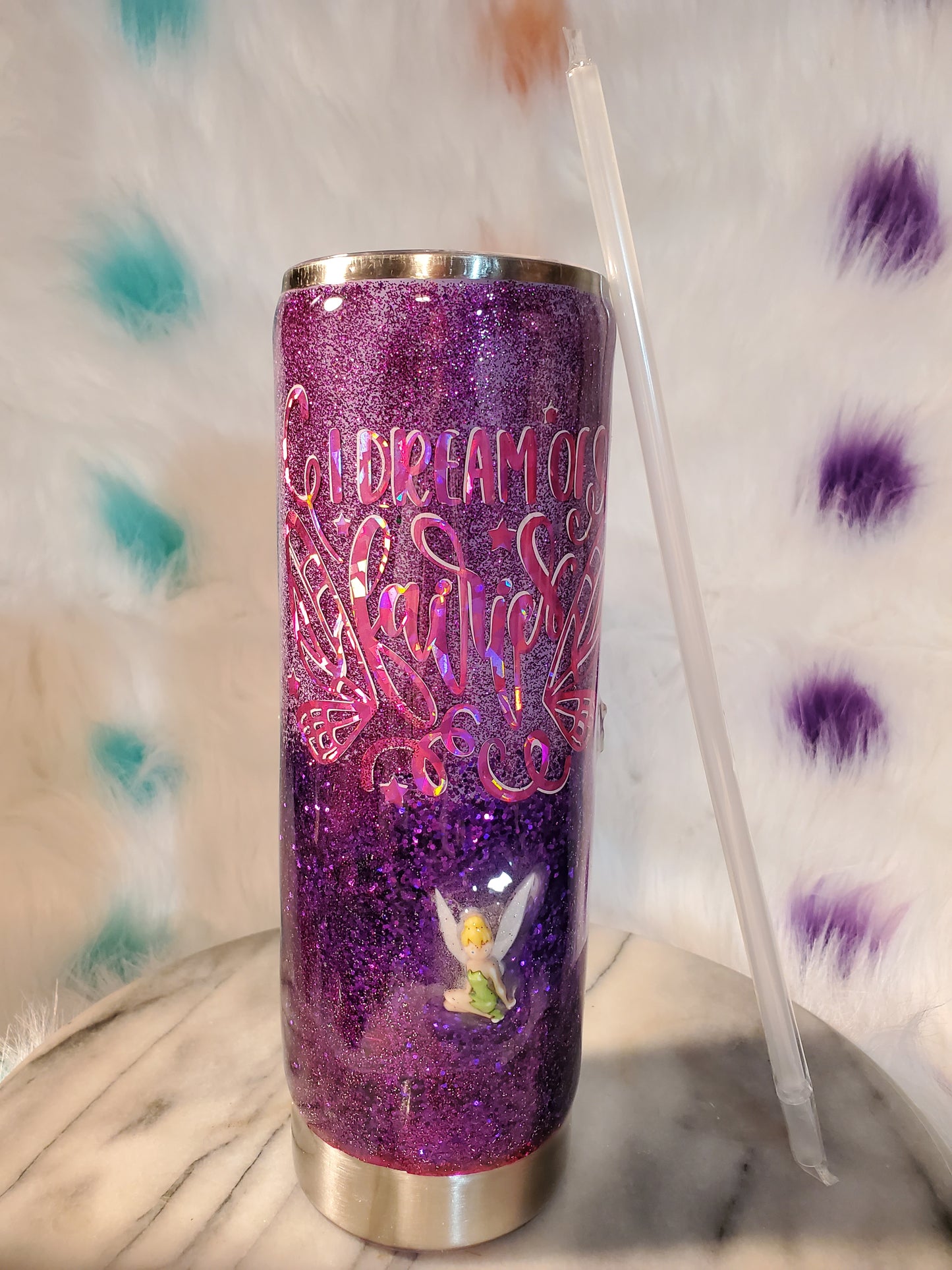 30 oz My fairy doublewall stainless steel tumbler cup.