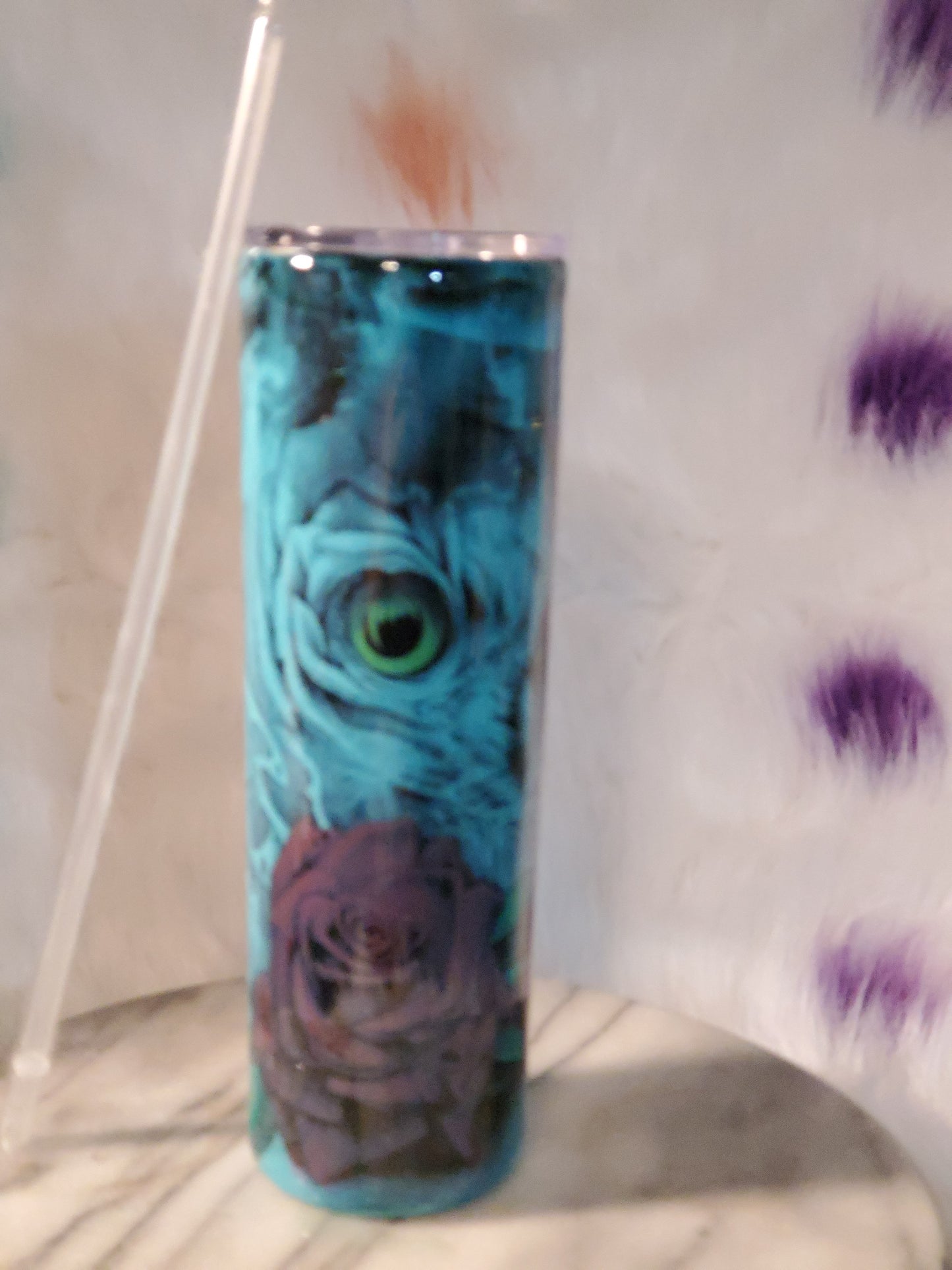 30 oz Beware of the wolf double wall stainless steel tumbler cup